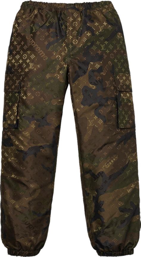 louis vuitton track pants camo